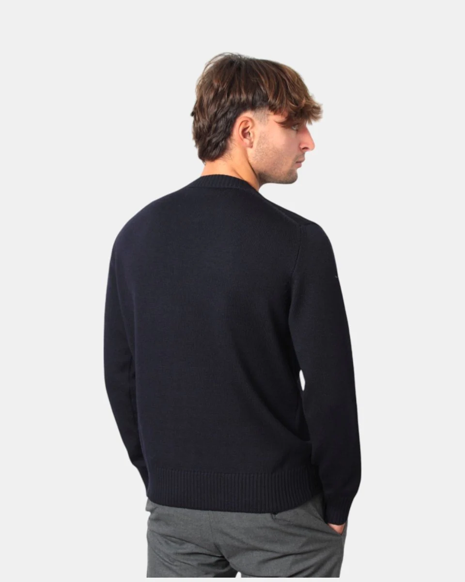 MAGLIA A GIROCOLLO ALTEA - 1 BLU - immagine 4