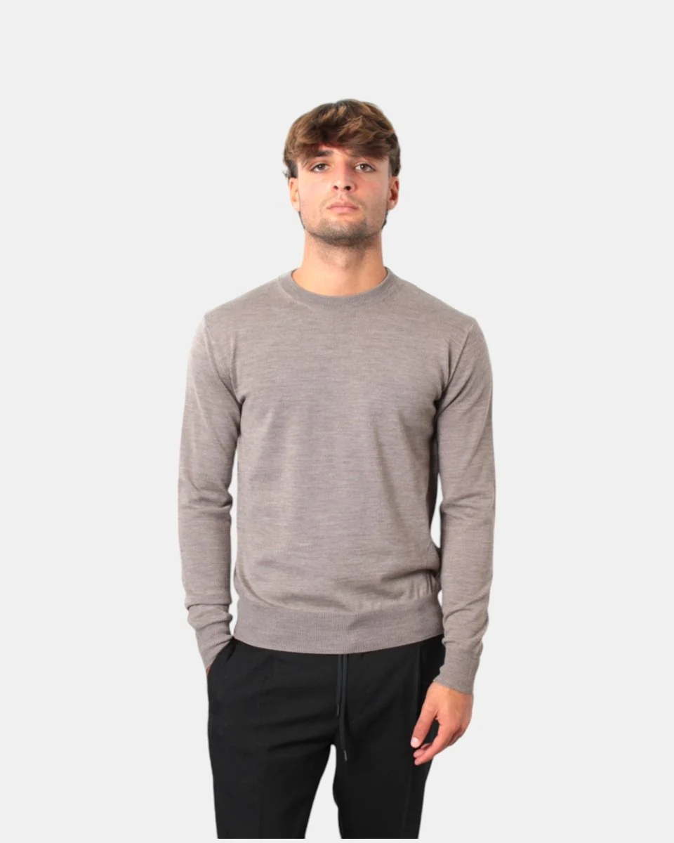 MAGLIA A GIROCOLLO ALTEA - 32 MARRONE - immagine 2