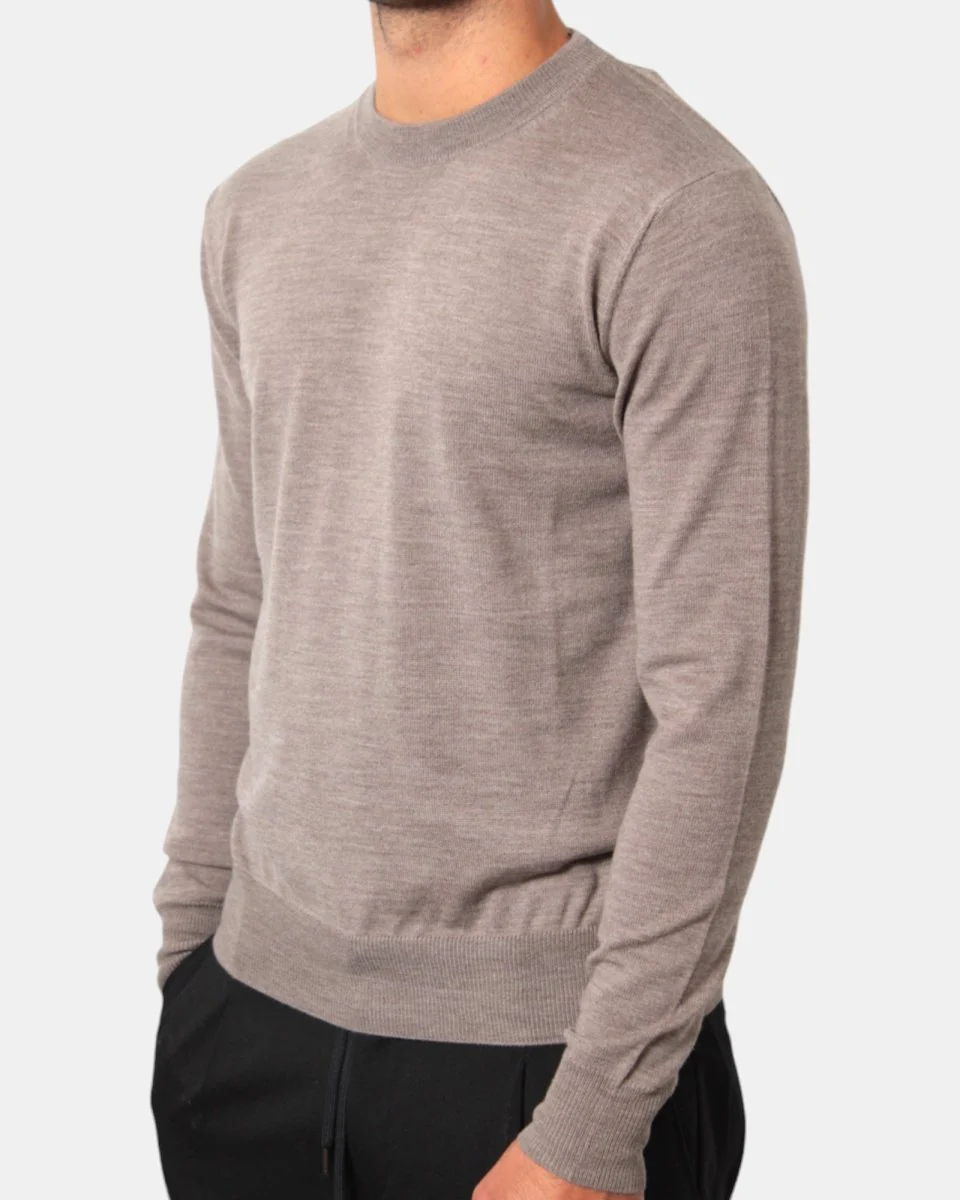 MAGLIA A GIROCOLLO ALTEA - 32 MARRONE - immagine 5