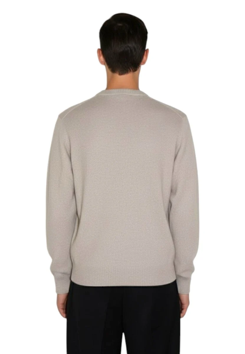 maglia a girocollo - beige - immagine 4