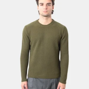 MAGLIA A GIROCOLLO COSTA INGLESE 000034 VERDE MILITARE