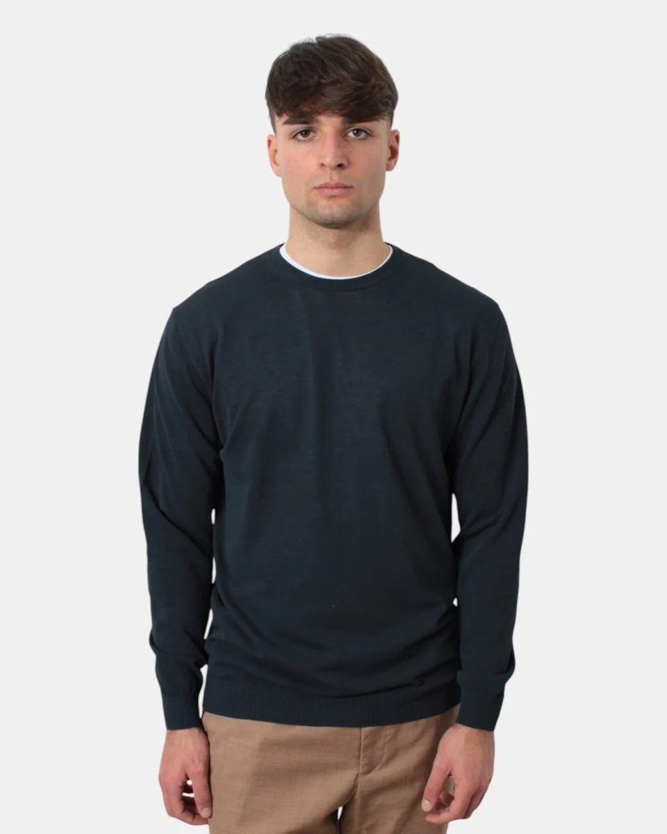 MAGLIA A GIROCOLLO DANIELE FIESOLI - 0023 NOTTE - immagine 2