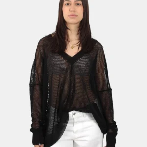 maglia a girocollo jei-o 0999 nero