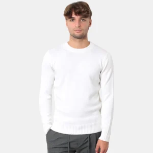 MAGLIA A GIROCOLLO KANGRA - 00001 BIANCO