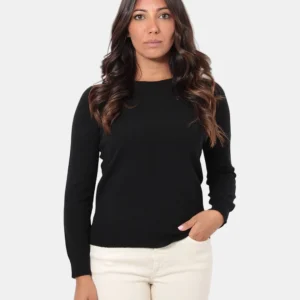 MAGLIA A GIROCOLLO KANGRA - 00002 NERO