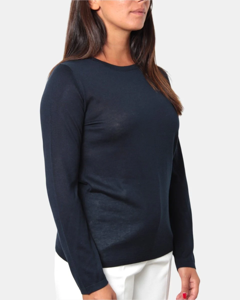 MAGLIA A GIROCOLLO KANGRA - 00013 NERO - immagine 5