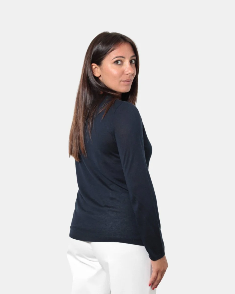 MAGLIA A GIROCOLLO KANGRA - 00013 NERO - immagine 4