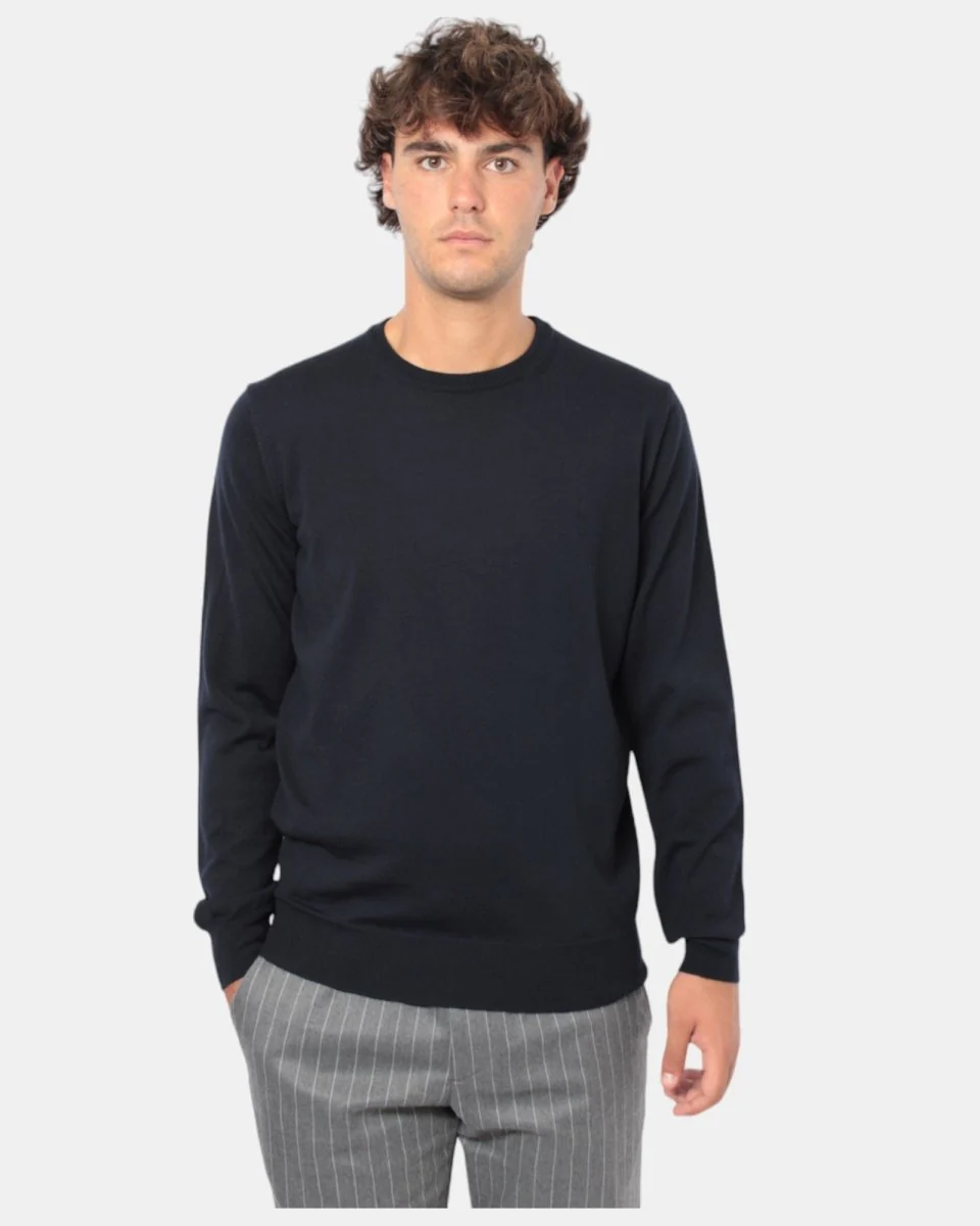 MAGLIA A GIROCOLLO KANGRA - 00041 BLU