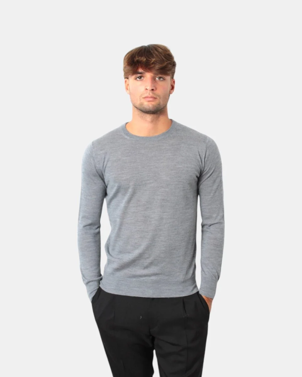 MAGLIA A GIROCOLLO KANGRA - 00217 GRIGIO
