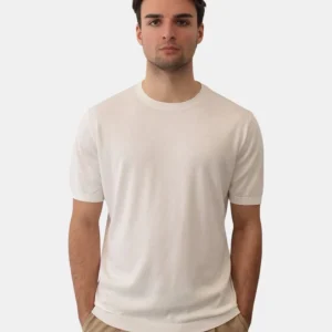 MAGLIA A GIROCOLLO KANGRA IN RASATO CALATO - 25 LATTE