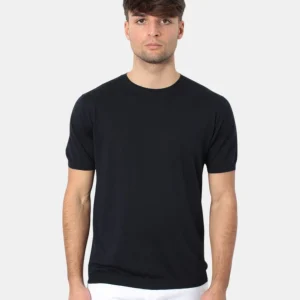 MAGLIA A GIROCOLLO KANGRA IN RASATO CALATO - 38 BLU