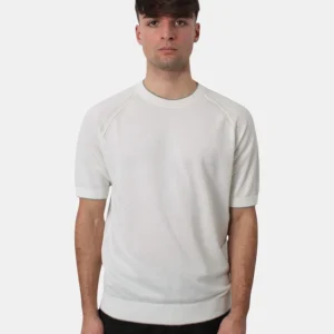 MAGLIA A GIROCOLLO PAOLO PECORA - 1102 PANNA