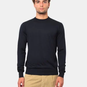 MAGLIA A GIROCOLLO PEOPLE OF SHIBUYA MOD. NOKKUNEW - 790 BLU