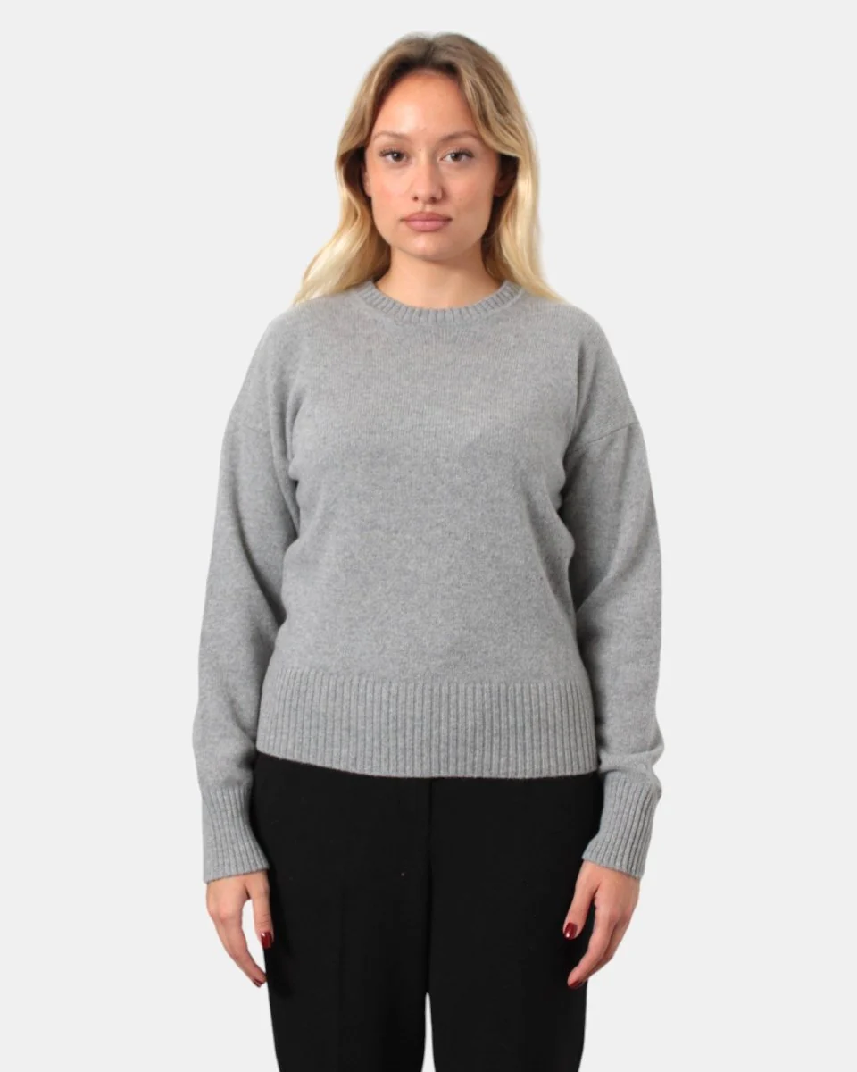 MAGLIA A GIROCOLLO RASATO DANIELE FIESOLI - 10 GREY