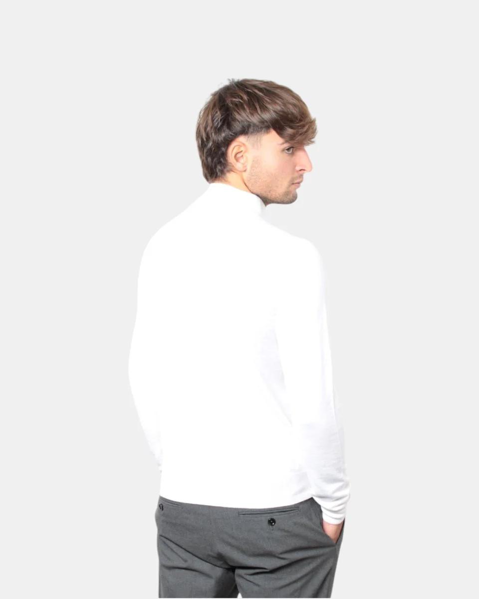 MAGLIA A LUPETTO BELLWOOD - 000021 LATTE - immagine 4