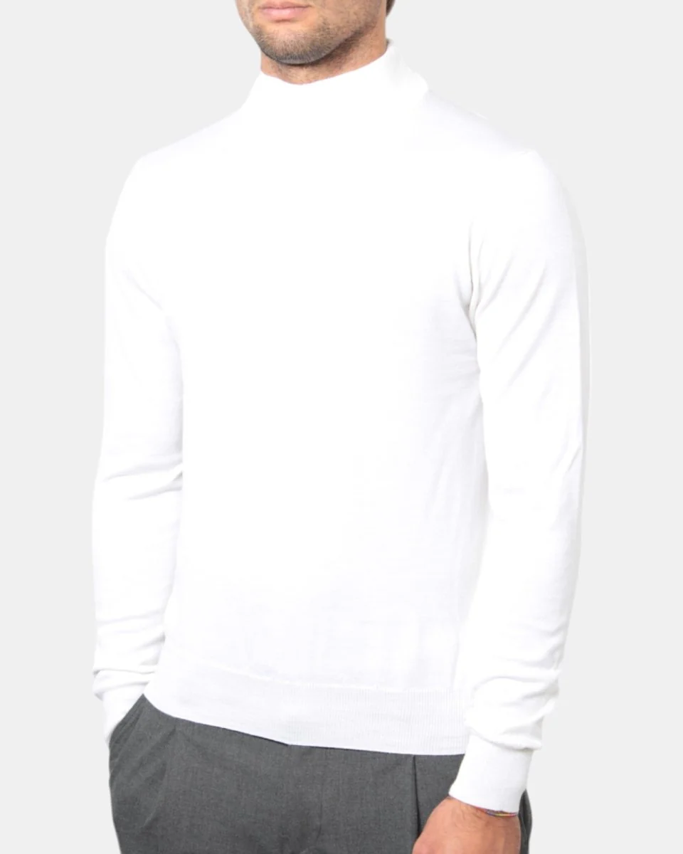 MAGLIA A LUPETTO BELLWOOD - 000021 LATTE - immagine 5