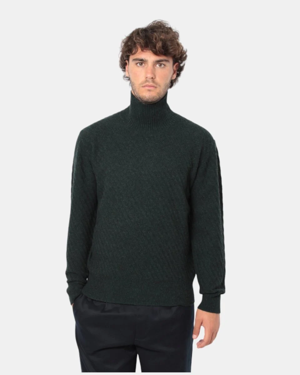 MAGLIA A LUPETTO PAOLO PECORA - 5791 MILITARE - immagine 2