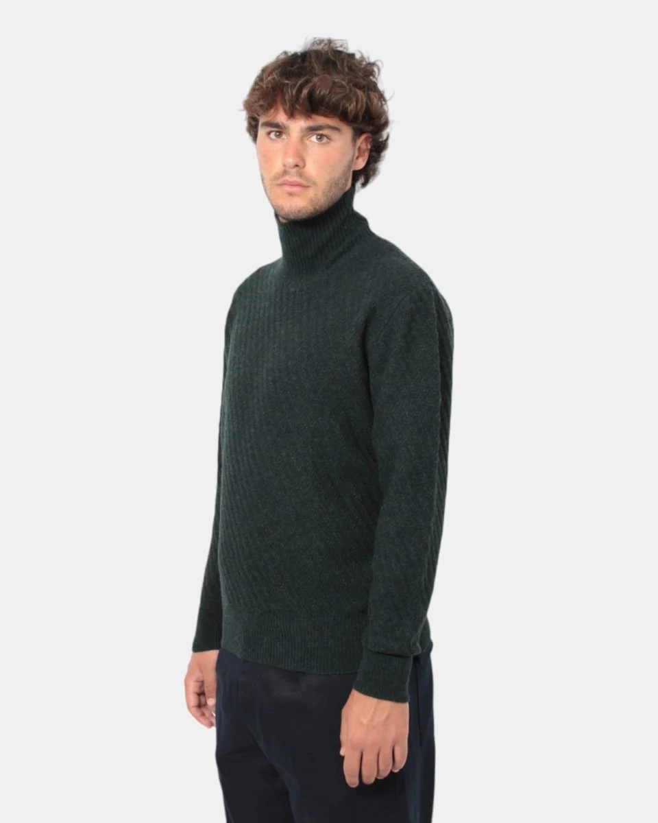 MAGLIA A LUPETTO PAOLO PECORA - 5791 MILITARE - immagine 3