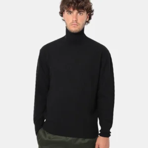 MAGLIA A LUPETTO PAOLO PECORA - 9000 NERO