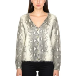 maglia a v - ff greige