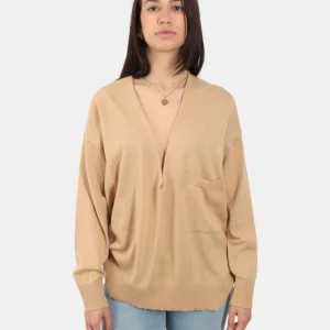 maglia a v jei-o 3503 sabbia