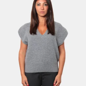 MAGLIA A V KANGRA - 00032 GRIGIO