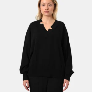 MAGLIA A V RASATO DANIELE FIESOLI - 13 NERO