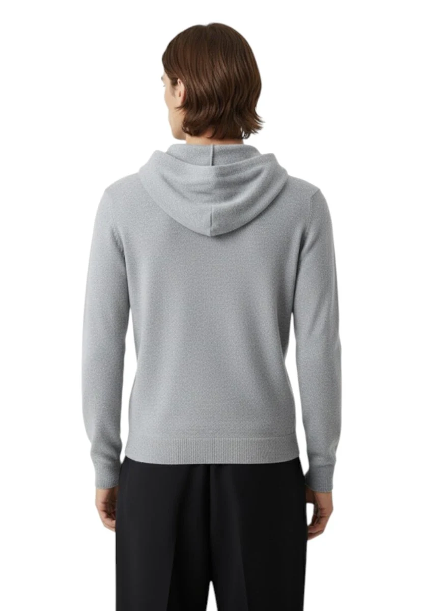 maglia con cappuccio - 10 grey - immagine 4