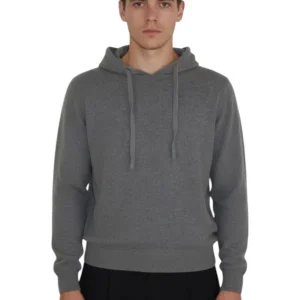 MAGLIA CON CAPPUCCIO- 434 MORO