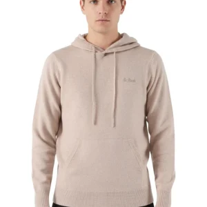 MC2 SAINT BARTH - Felpe Con Cappuccio Beige