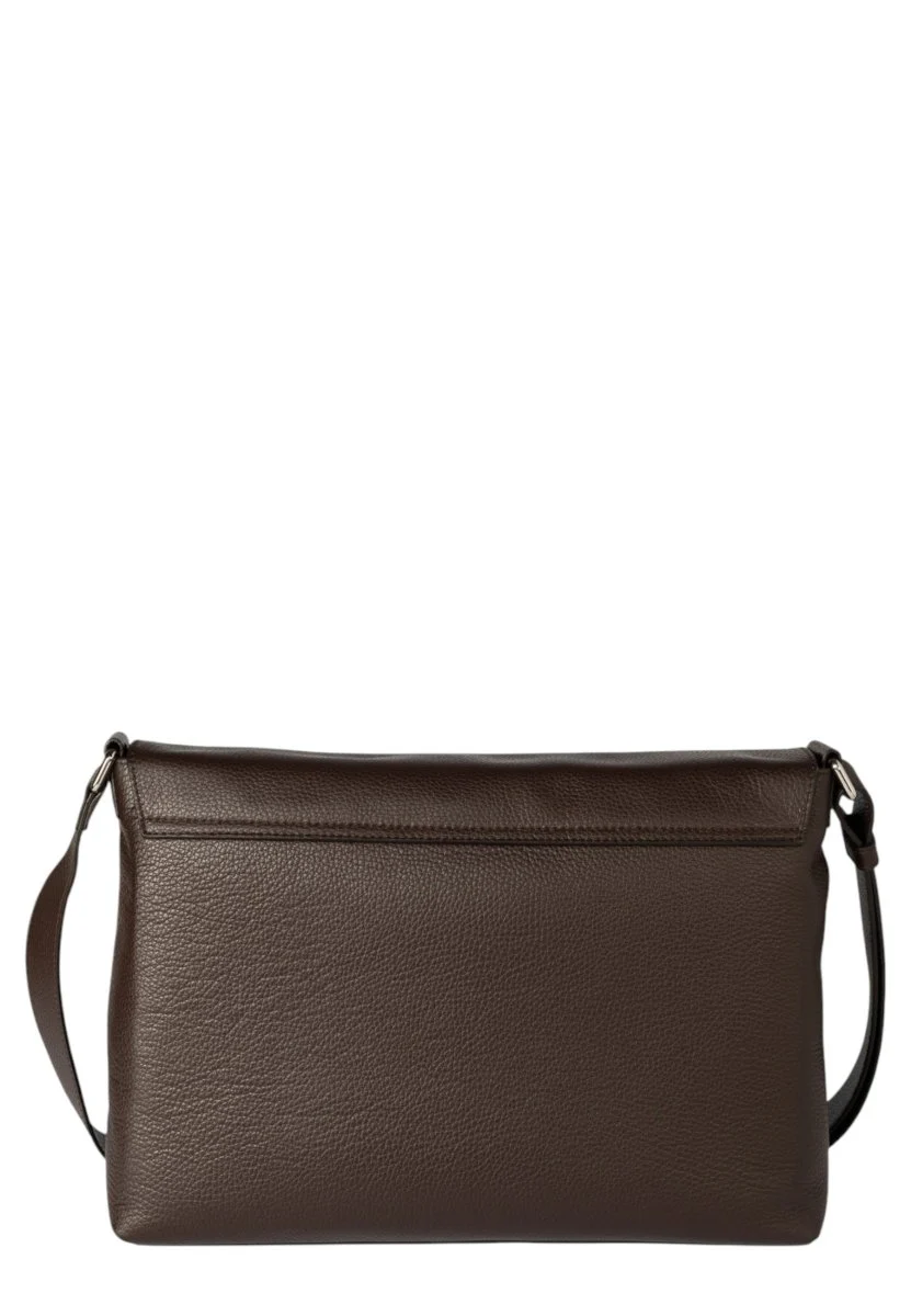 messenger micron in pelle martellata - ebano - immagine 4