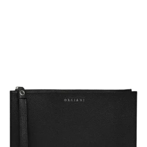 micron in pelle con polsiera - nero