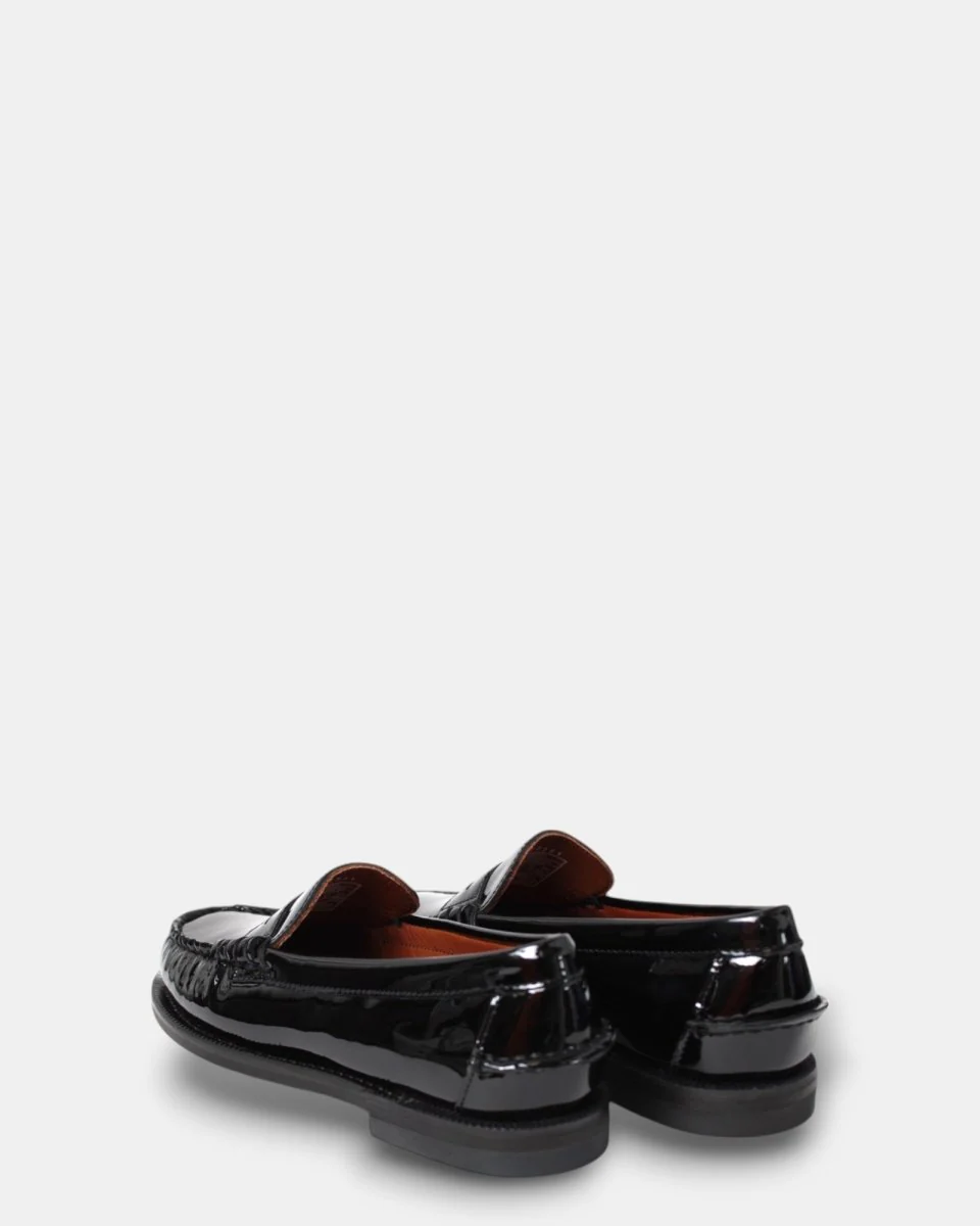 MOCASSINO SEBAGO MOD. CLASSIC DAN PATENT LEATHER - 902 BLACK - immagine 4
