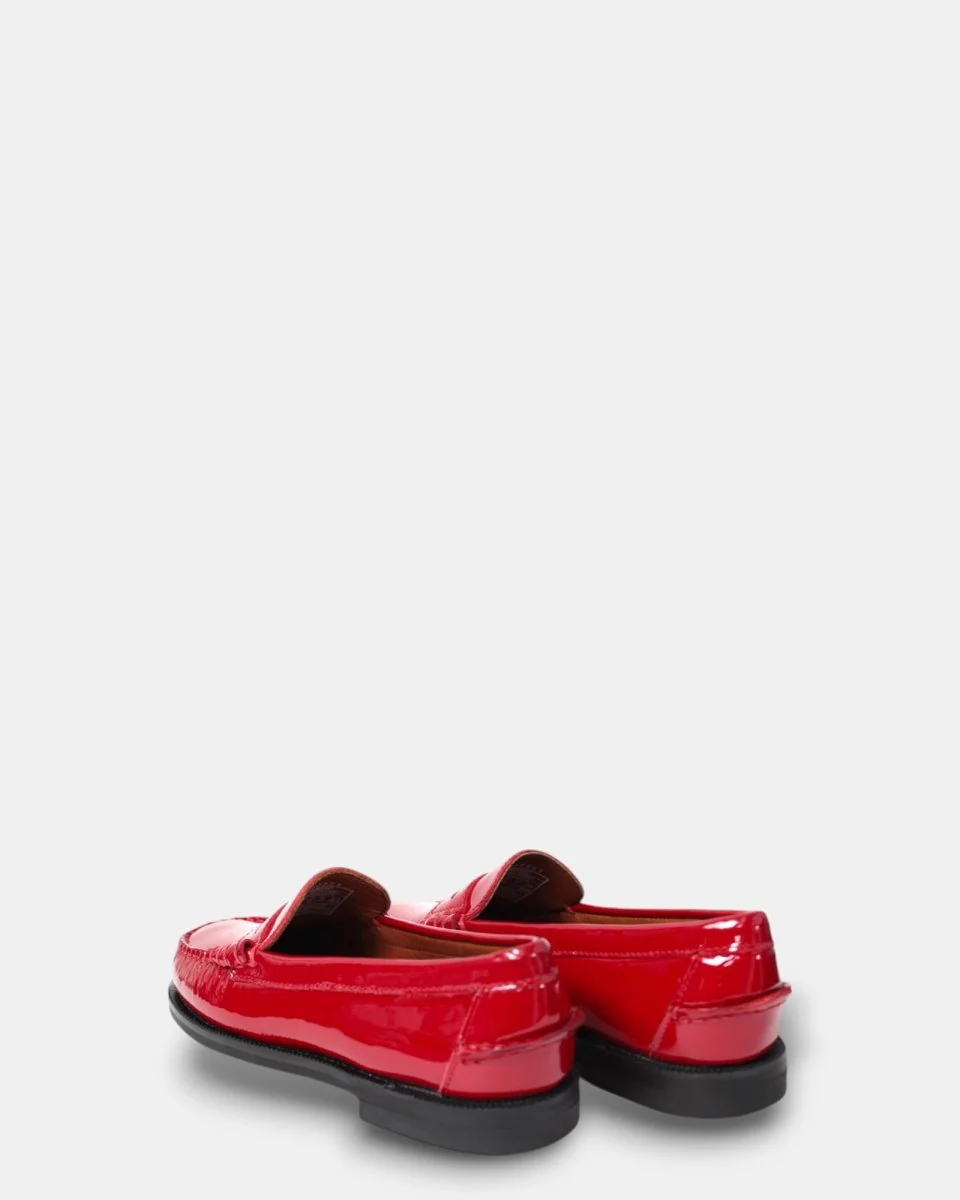 MOCASSINO SEBAGO MOD. CLASSIC DAN PATENT LEATHER - 913 RED - immagine 4