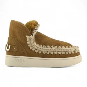 new eskimo sneaker suede let - cog cognac