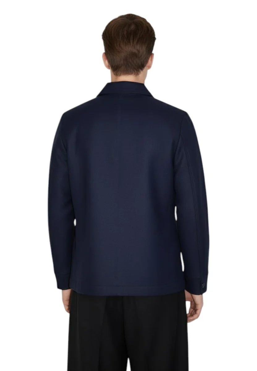 over shirt regular - 530 unito blu - immagine 4