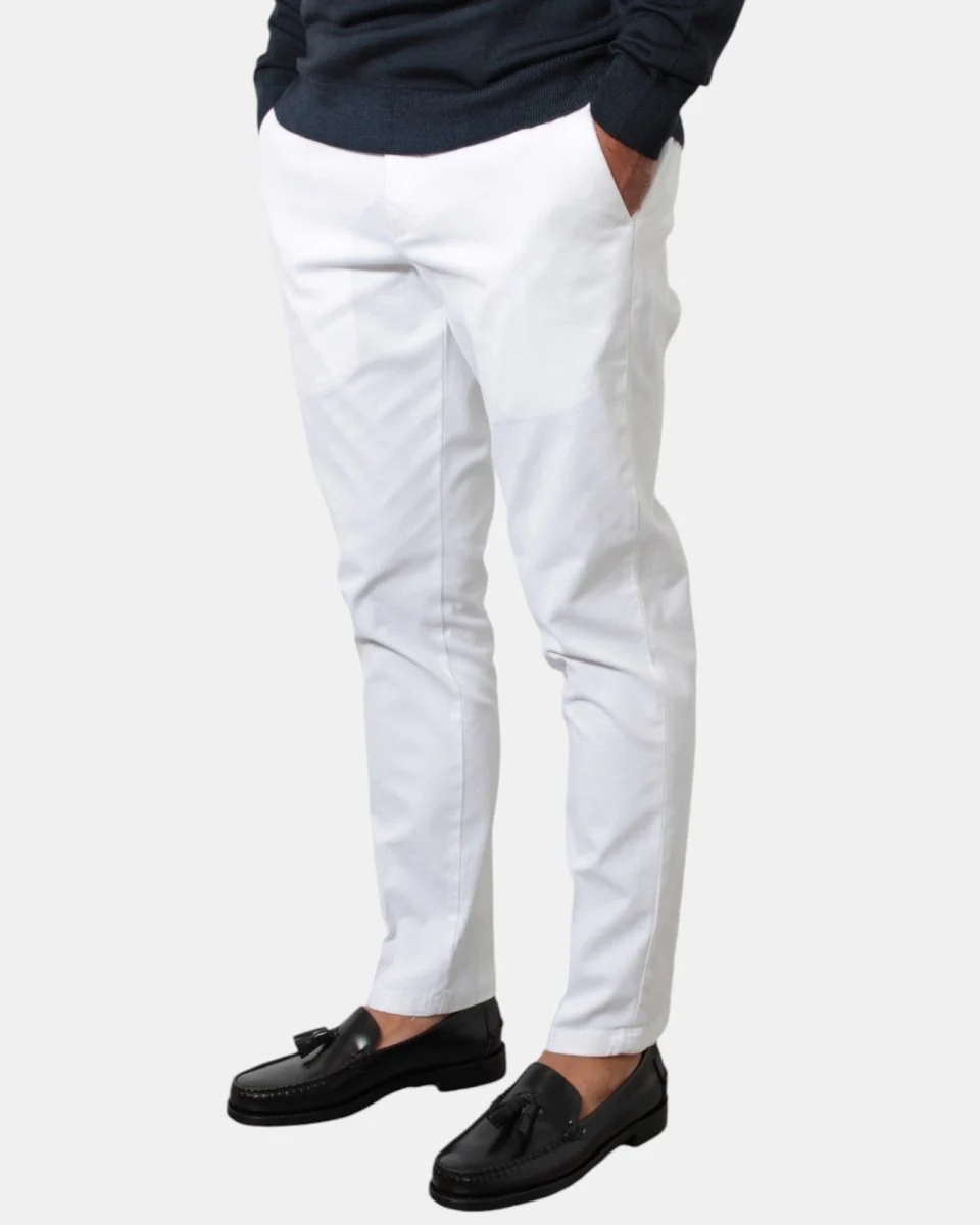 PANTALONE BE.ABLE MOD. ALEXANDER SHORTER - BIANCO - immagine 3