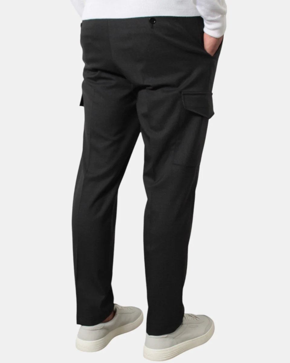 PANTALONE BE.ABLE MOD. KARL - GRIGIO SCURO - immagine 4