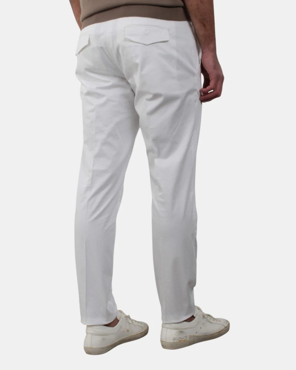 PANTALONE BE.ABLE MOD. LOUIS REGULAR - BIANCO - immagine 4
