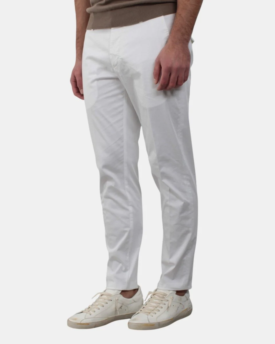PANTALONE BE.ABLE MOD. LOUIS REGULAR - BIANCO - immagine 3