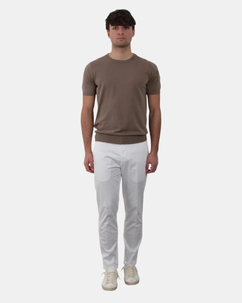 PANTALONE BE.ABLE MOD. LOUIS REGULAR - BIANCO - immagine 2