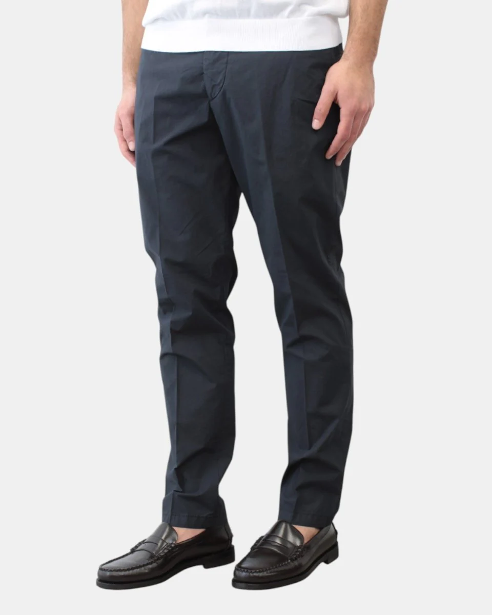 pantalone be.able mod. riccardo no pence regular - blu scuro - immagine 3