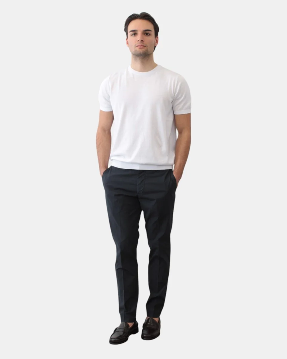 pantalone be.able mod. riccardo no pence regular - blu scuro