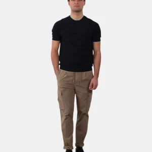 PANTALONE CARGO 40 WEFT CON COULISSE -  W908 TAN