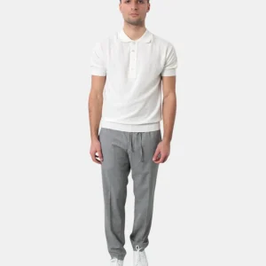 PANTALONE CON COULISSE MICHELE CARBONE MOD. ADAM - 003 GRIGIO