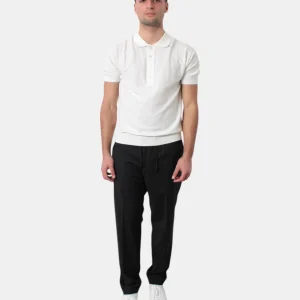 PANTALONE CON COULISSE MICHELE CARBONE MOD. ADAM - 019 NERO