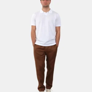 PANTALONE CON COULISSE MICHELE CARBONE MOD. ADAM - 172 COGNAC