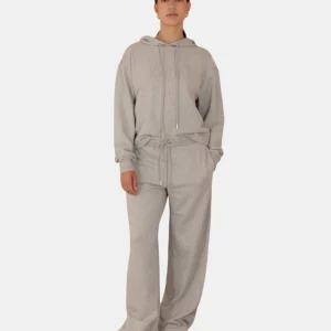 pantalone in felpa mod. veles - 002 nebbia melange