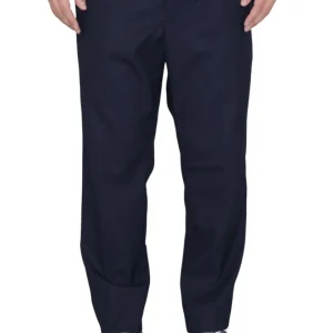 pantalone in flanella tecnica - 037 blu navy