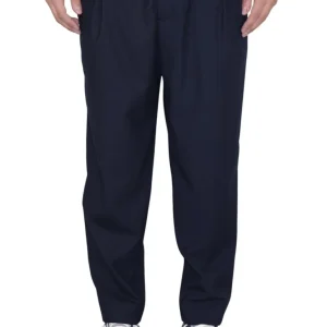 pantalone in flanella tecnica - 037 blu navy